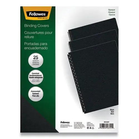 FELLOWES FELLOWES Futura Presentation Covers for Binding Systems, Plastic, Round Corners, 11.25 x 8.75, Matte - 5224701