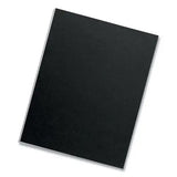 FELLOWES FELLOWES Futura Presentation Covers for Binding Systems, Plastic, Square Corners, 11 x 8.5, Matte Bl - 5224901