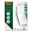 FELLOWES FELLOWES Futura Presentation Covers for Binding Systems, Plastic, Square Corners, 11 x 8.5, Matte Fr - 5224301