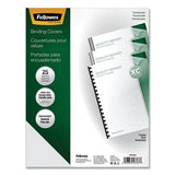 FELLOWES FELLOWES Futura Presentation Covers for Binding Systems, Plastic, Square Corners, 11 x 8.5, Matte Fr - 5224301