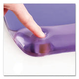 FELLOWES FELLOWES Gel Crystals Keyboard Wrist Rest, 18.5 x 2.25, Purple - 91437
