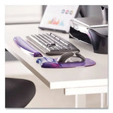 FELLOWES FELLOWES Gel Crystals Keyboard Wrist Rest, 18.5 x 2.25, Purple - 91437