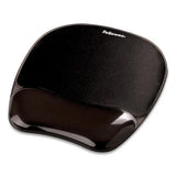 FELLOWES FELLOWES Gel Crystals Mouse Pad with Wrist Rest, 7.87 x 9.18, Black - 9112101