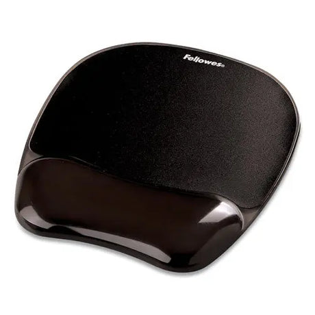 FELLOWES FELLOWES Gel Crystals Mouse Pad with Wrist Rest, 7.87 x 9.18, Black - 9112101