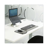 FELLOWES FELLOWES Gel Keyboard Wrist Rest, 18.5 x 2.75, Graphite - 91737