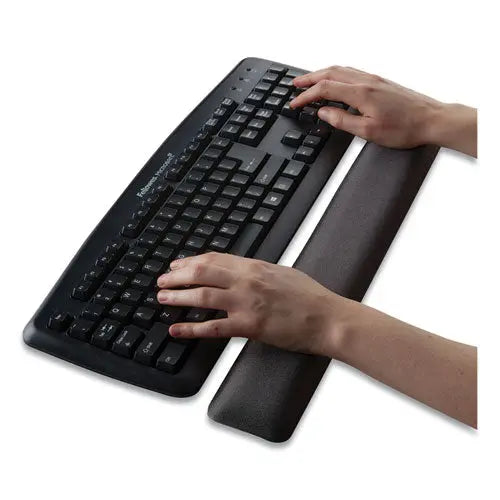 FELLOWES FELLOWES Gel Keyboard Wrist Rest, 18.5 x 2.75, Graphite - 91737
