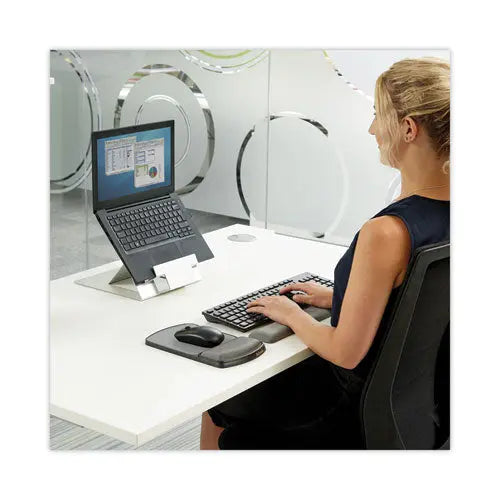 FELLOWES FELLOWES Gel Keyboard Wrist Rest, 18.5 x 2.75, Graphite - 91737