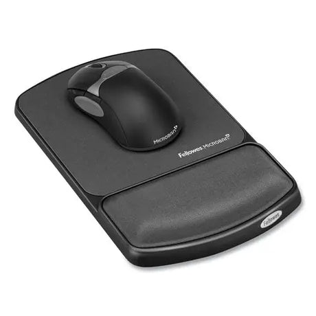 FELLOWES FELLOWES Gel Mouse Pad Wrist Rest with Microban Protection, 6.75 x 10.12, Graphite - 9175101