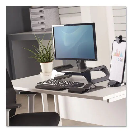 FELLOWES FELLOWES I-Spire Series Monitor Lift, 20" x 8.88" x 4.88", Black, Supports 25 lbs - 9472301