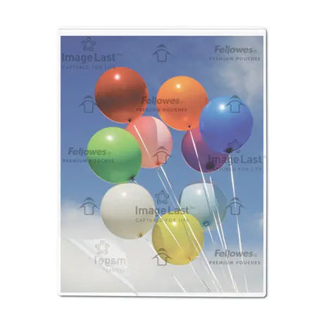 FELLOWES FELLOWES ImageLast Laminating Pouches with UV Protection, 3 mil, 9" x 11.5", Clear, 50/Pack - 52225