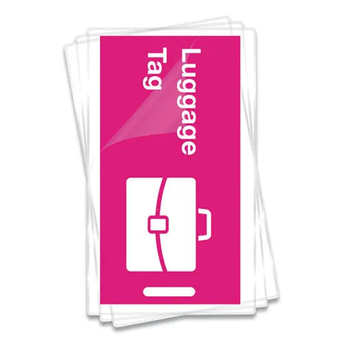 FELLOWES FELLOWES Laminating Pouches, 10 mil, 3.75" x 2.25", Gloss Clear, 100/Pack - 52058