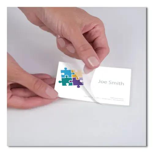 FELLOWES FELLOWES Laminating Pouches, 10 mil, 3.75" x 2.25", Gloss Clear, 100/Pack - 52058