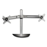 FELLOWES FELLOWES Lotus Dual Monitor Arm Kit, For 26" Monitors, Silver, Supports 13 lb - 8042901