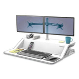 FELLOWES FELLOWES Lotus Dual Monitor Arm Kit, For 26" Monitors, Silver, Supports 13 lb - 8042901