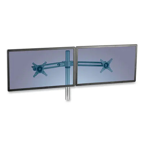FELLOWES FELLOWES Lotus Dual Monitor Arm Kit, For 26" Monitors, Silver, Supports 13 lb - 8042901