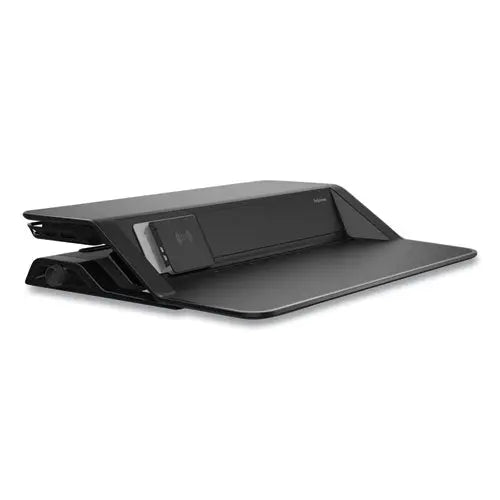 FELLOWES FELLOWES Lotus DX Sit-Stand Workstation, 32.75" x 24.25" x 5.5" to 22.5", Black - 8080301