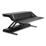 FELLOWES FELLOWES Lotus DX Sit-Stand Workstation, 32.75" x 24.25" x 5.5" to 22.5", Black - 8080301