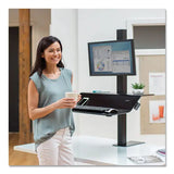 FELLOWES FELLOWES Lotus VE Sit-Stand Workstation, 29" x 28.5" x 27.5" to 42.5", Black - 8080101