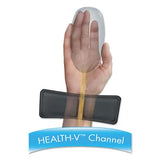 FELLOWES FELLOWES Memory Foam Keyboard Palm Support with Microban Protection, 13.75 x 3.37, Black - 9182801