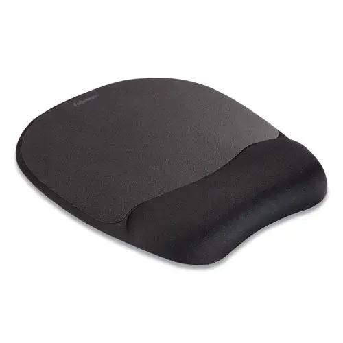 FELLOWES FELLOWES Memory Foam Mouse Pad with Wrist Rest, 7.93 x 9.25, Black - 9176501