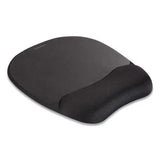 FELLOWES FELLOWES Memory Foam Mouse Pad with Wrist Rest, 7.93 x 9.25, Black - 9176501