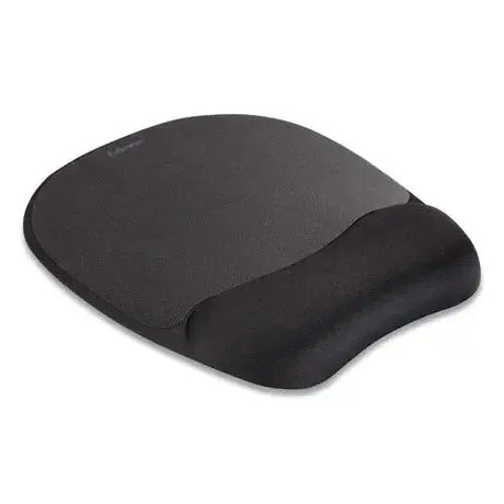 FELLOWES FELLOWES Memory Foam Mouse Pad with Wrist Rest, 7.93 x 9.25, Black - 9176501