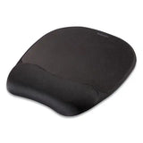 FELLOWES FELLOWES Memory Foam Mouse Pad with Wrist Rest, 7.93 x 9.25, Black - 9176501