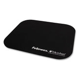 FELLOWES FELLOWES Mouse Pad with Microban Protection, 9 x 8, Black - 5933901
