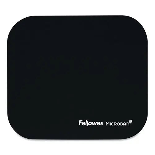 FELLOWES FELLOWES Mouse Pad with Microban Protection, 9 x 8, Black - 5933901