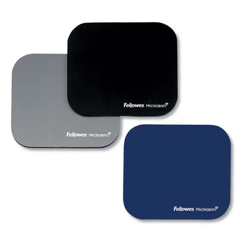 FELLOWES FELLOWES Mouse Pad with Microban Protection, 9 x 8, Navy - 5933801