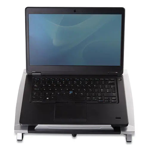 FELLOWES FELLOWES Office Suites Laptop Riser, 15.13" x 11.38" x 4.5" to 6.5", Black/Silver, Supports 10 lbs - 8032001