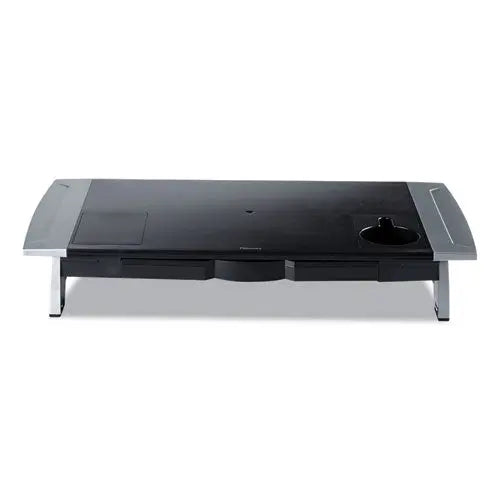 FELLOWES FELLOWES Office Suites Premium Monitor Riser, 27" x 14" x 4" to 6.5", Black/Silver - 8031001