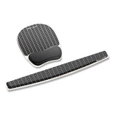 FELLOWES FELLOWES Photo Gel Keyboard Wrist Rest with Microban Protection, 18.5 x 2.31, Chevron Design - 9550001