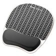 FELLOWES FELLOWES Photo Gel Mouse Pad with Wrist Rest with Microban Protection, 7.87 x 9.25, Chevron Design - 9549901