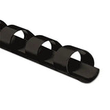 FELLOWES FELLOWES Plastic Comb Bindings for 11 x 8.5 Documents, 19 Rings, 0.38" (55-Sheet) Capacity, Black, 2 - 52322