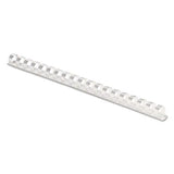 FELLOWES FELLOWES Plastic Comb Bindings for 11 x 8.5 Documents, 19 Rings, 0.5" (90-Sheet) Capacity, White, 10 - 52372