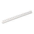 FELLOWES FELLOWES Plastic Comb Bindings for 11 x 8.5 Documents, 19 Rings, 0.5" (90-Sheet) Capacity, White, 10 - 52372