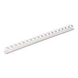 FELLOWES FELLOWES Plastic Comb Bindings for 11 x 8.5 Documents, 19 Rings, 0.5" (90-Sheet) Capacity, White, 10 - 52372
