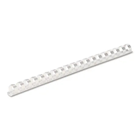 FELLOWES FELLOWES Plastic Comb Bindings for 11 x 8.5 Documents, 19 Rings, 0.5" (90-Sheet) Capacity, White, 10 - 52372