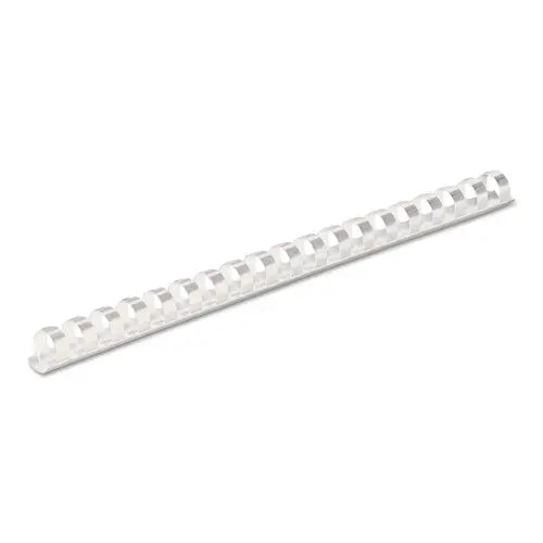 FELLOWES FELLOWES Plastic Comb Bindings for 11 x 8.5 Documents, 19 Rings, 0.5" (90-Sheet) Capacity, White, 10 - 52372