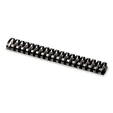 FELLOWES FELLOWES Plastic Comb Bindings for 11 x 8.5 Documents, 19 Rings, 1.5" (340-Sheet) Capacity, Black, 5 - 52368