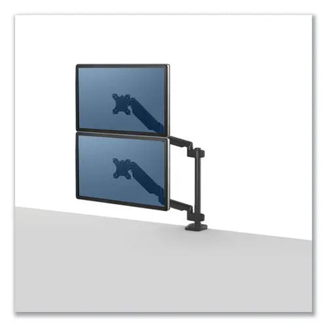 FELLOWES FELLOWES Platinum Series Dual Stacking Arm for 27" Monitors, 360 deg Rotation, 180 deg Tilt, 360 deg - 8043401
