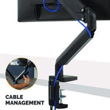 FELLOWES FELLOWES Platinum Series Single Monitor Arm, For 40" Monitors, 360 deg Rotation, 45 deg Tilt, 180 de - 8043301