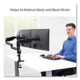 FELLOWES FELLOWES Platinum Series Triple Monitor Arm for 27" Monitors, 360 deg Rotation, +85/-20 deg Tilt, 36 - 8042601