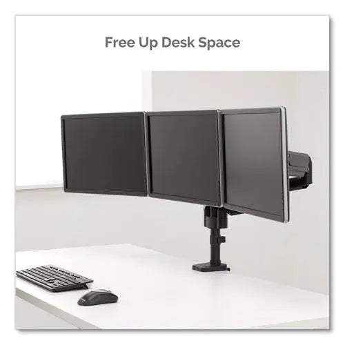 FELLOWES FELLOWES Platinum Series Triple Monitor Arm for 27" Monitors, 360 deg Rotation, +85/-20 deg Tilt, 36 - 8042601
