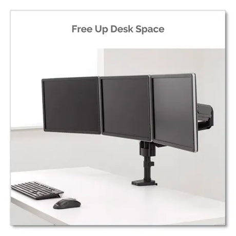 FELLOWES FELLOWES Platinum Series Triple Monitor Arm for 27" Monitors, 360 deg Rotation, +85/-20 deg Tilt, 36 - 8042601