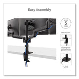 FELLOWES FELLOWES Platinum Series Triple Monitor Arm for 27" Monitors, 360 deg Rotation, +85/-20 deg Tilt, 36 - 8042601