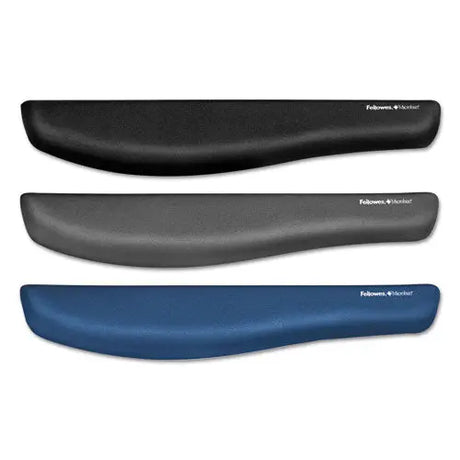FELLOWES FELLOWES PlushTouch Keyboard Wrist Rest with FoamFusion Technology, 18.12 x 3.18, Blue - 9287401