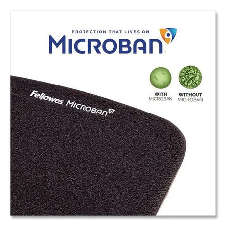 FELLOWES FELLOWES PlushTouch Keyboard Wrist Rest with FoamFusion Technology, 18.12 x 3.19, Graphite - 9252301