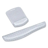 FELLOWES FELLOWES PlushTouch Keyboard Wrist Rest with FoamFusion Technology, 18.12 x 3.19, Lattice Design - 9549801
